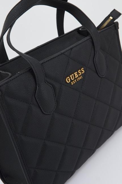 GUESS SILVANA TOTE en color NEGRO (3)