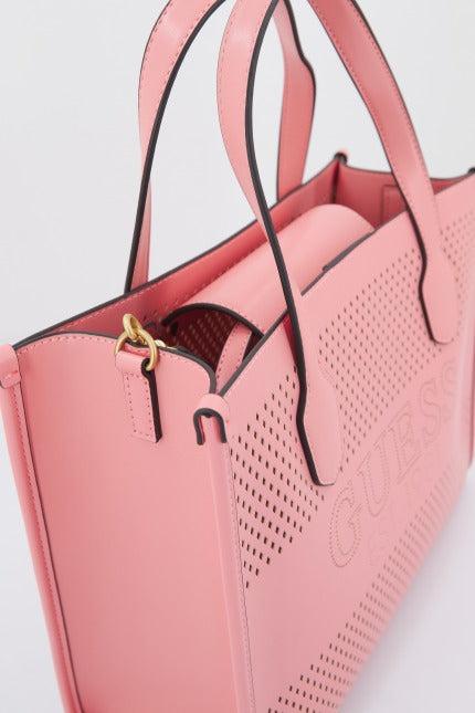 GUESS HWWH KATEY PERF SMALL TOTE en color ROSA (3)