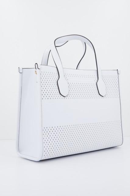 GUESS HWWH KATEY PERF SMALL TOTE en color BLANCO (2)