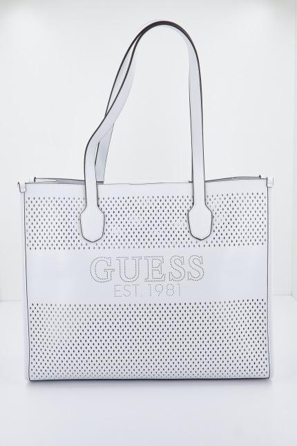GUESS KATEY PERF TOTE en color BLANCO (1)