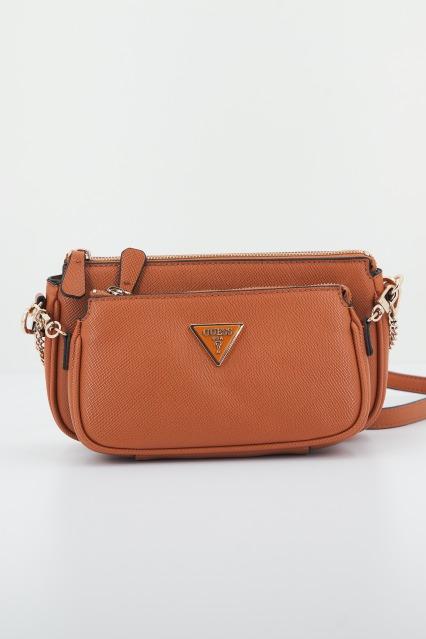 GUESS HWZG NOELLE DBL POUCH en color MARRON (1)