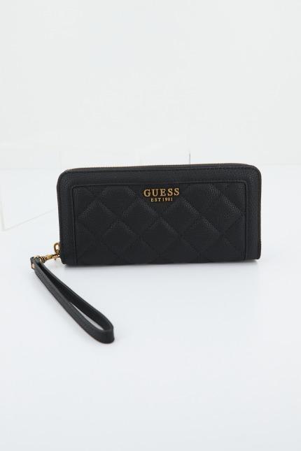 GUESS SWQB ABEY SLG LARGE ZIP en color NEGRO (1)