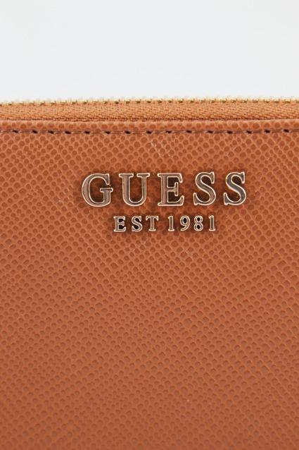 GUESS SWZG LAUREL SLG SMALL ZIP en color MARRON (4)