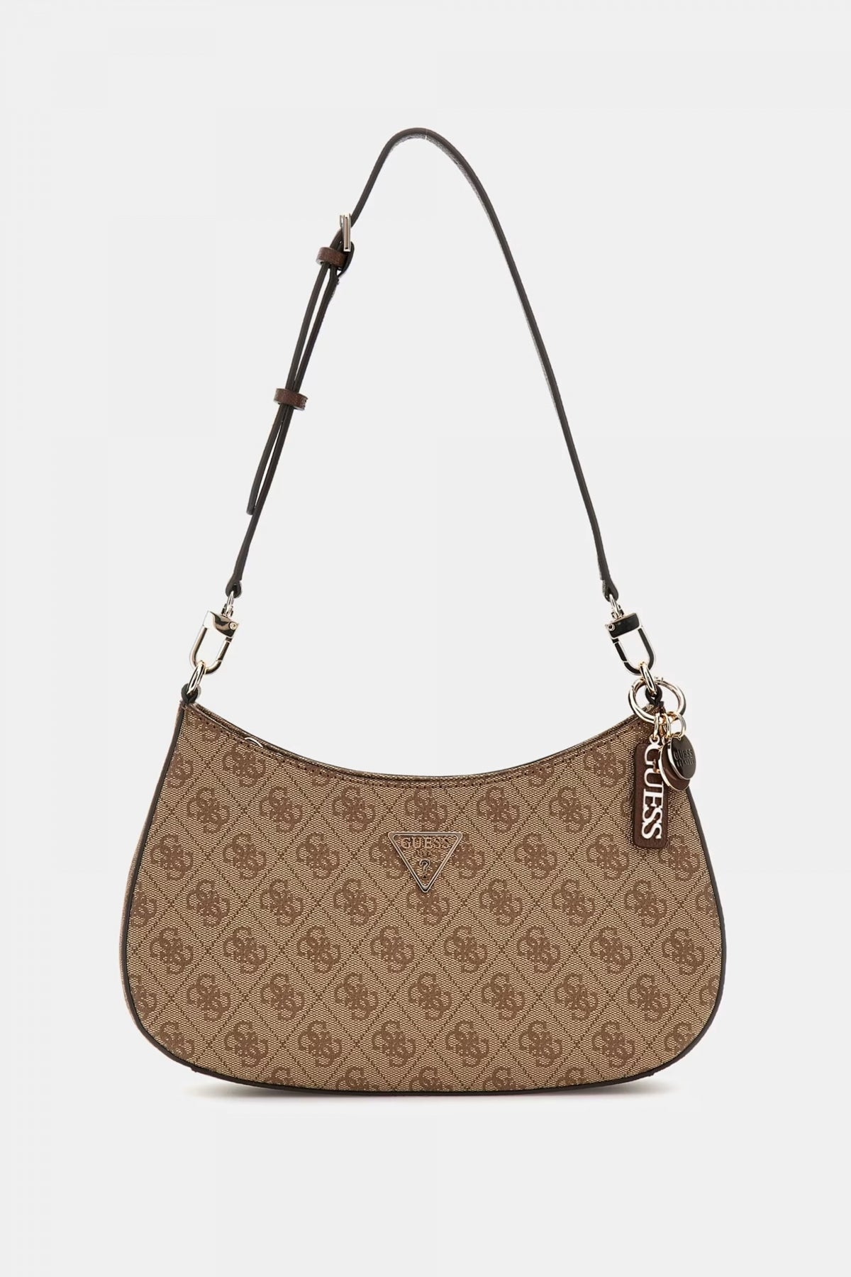GUESS NOELLE TOP ZIPSHOULDE en color MARRON (1)