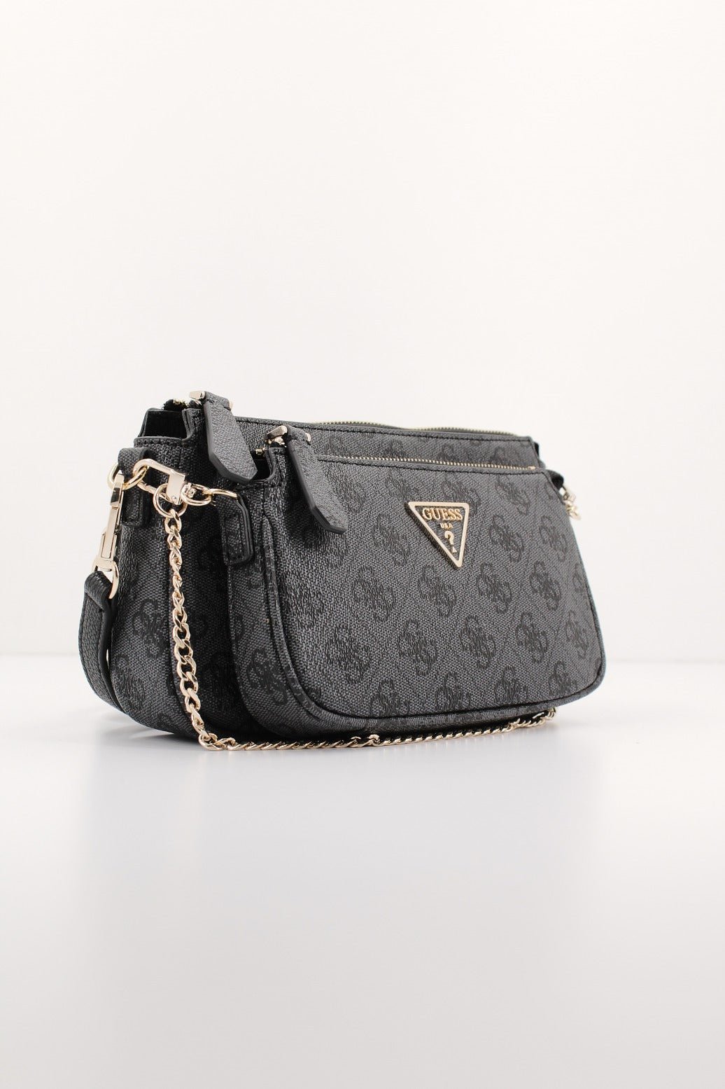 GUESS NOELLE DBL POUCH en color GRIS (1)