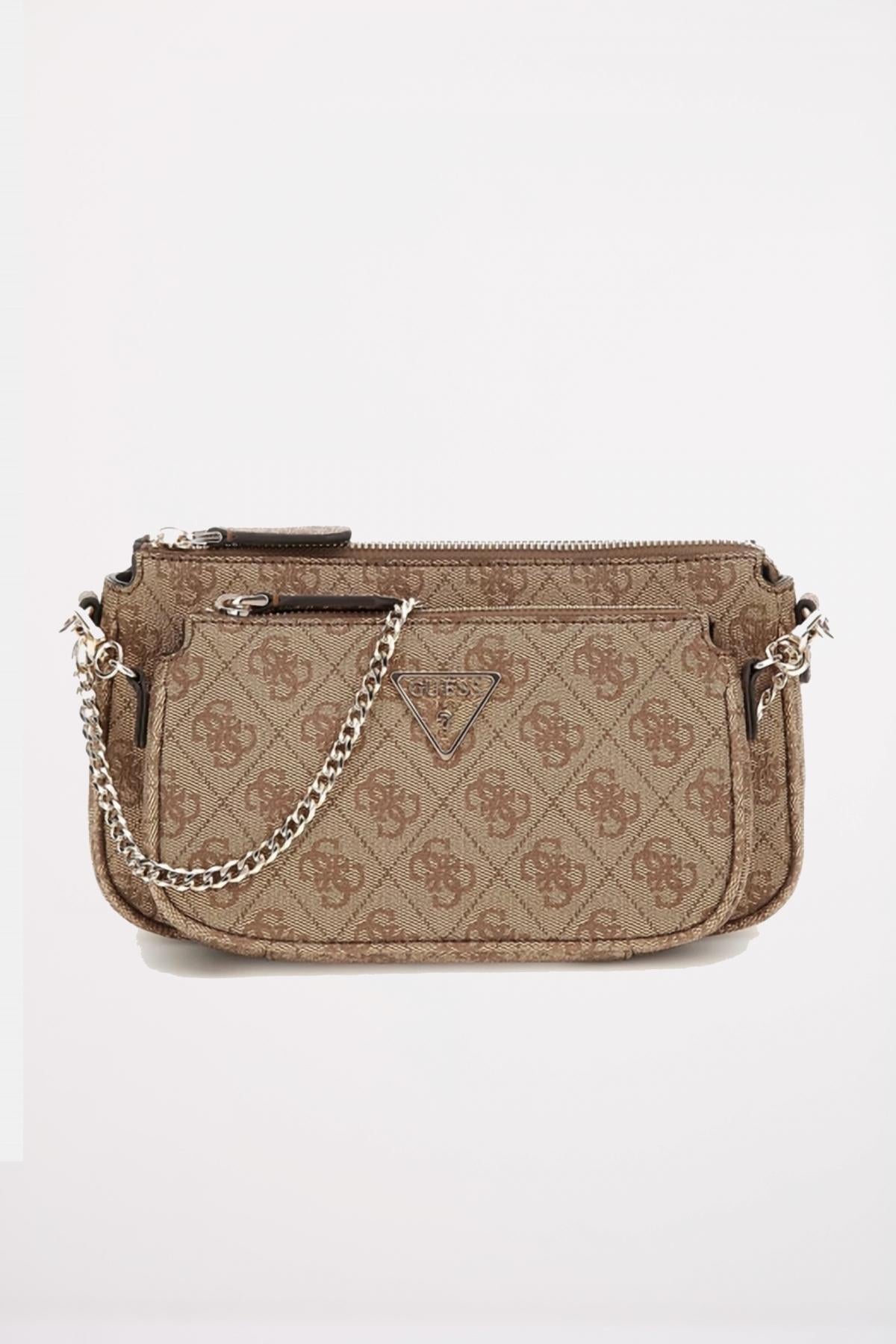 GUESS NOELLE DBL POUCH en color MARRON (1)