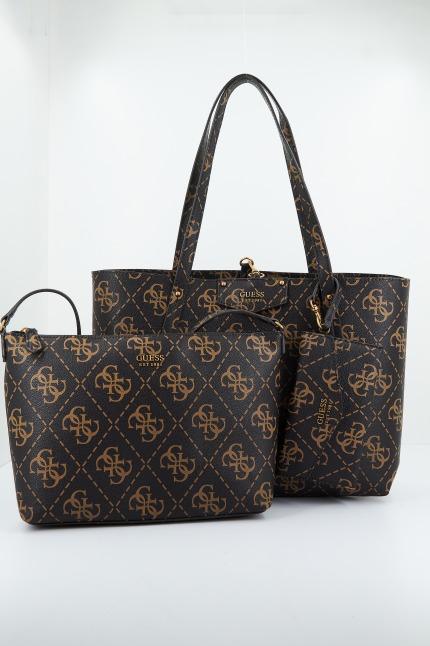 GUESS ECO BRENTON BUCKET en color MARRON (1)