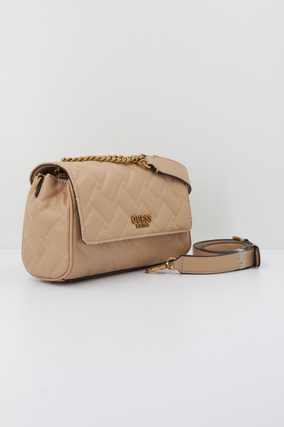 GUESS GRACELYNN FLAP CROSSBO en color BEIS (2)