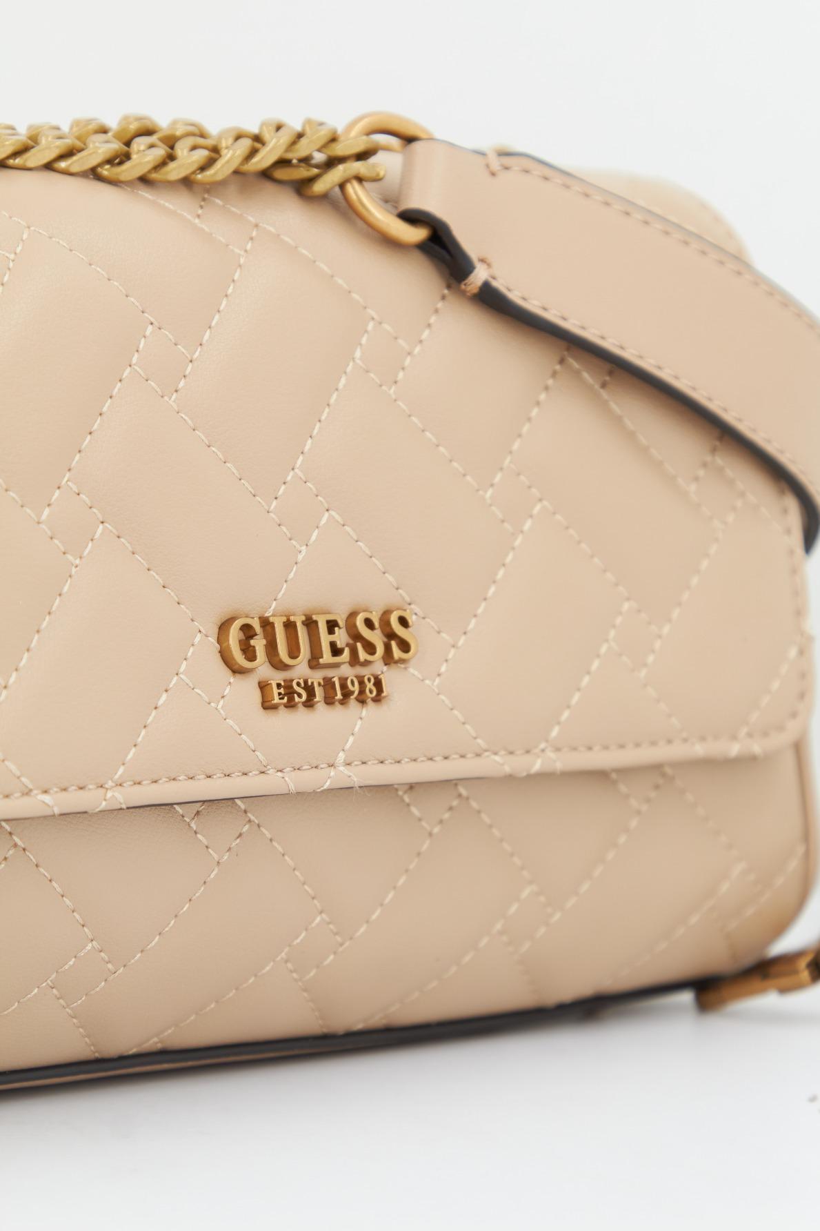 GUESS GRACELYNN FLAP CROSSBO en color BEIS (4)