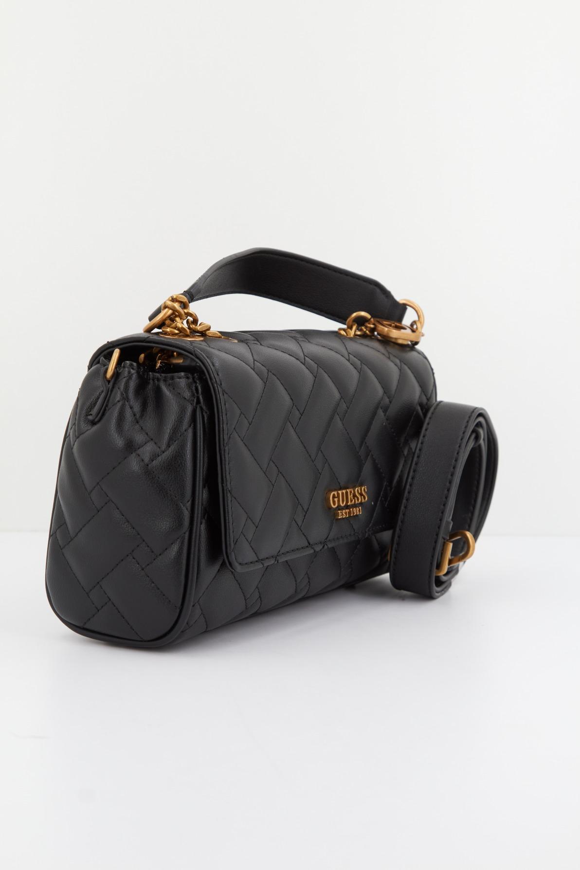 GUESS GRACELYNN FLAP CROSSBO en color NEGRO (2)