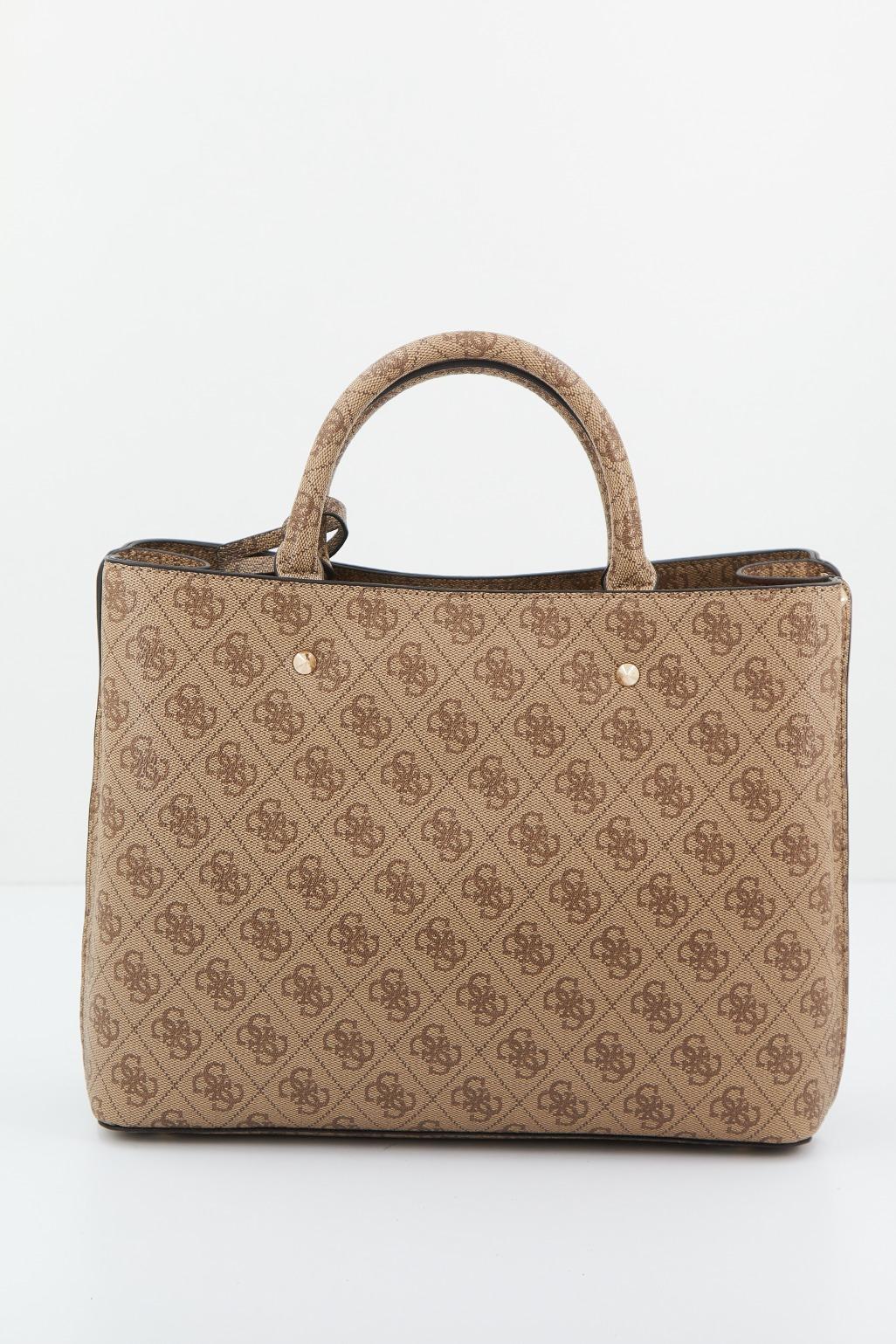 GUESS DIDI SOCIETY SATCHEL en color MARRON CLARO (3)