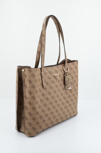 GUESS DIDI SOCIETY SATCHEL en color MARRON CLARO (1)