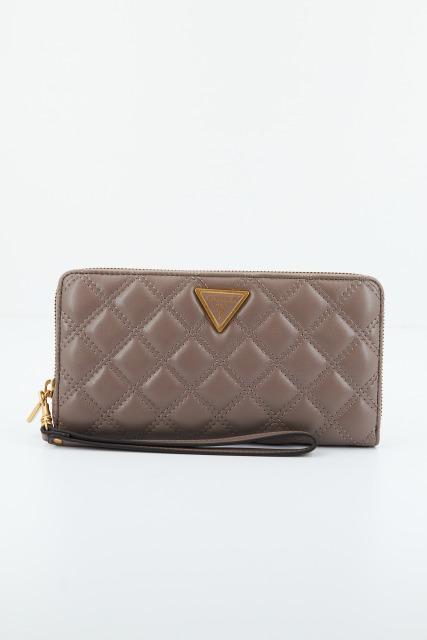 GUESS GIULLY SLG SMALL ZIP en color MARRON (1)