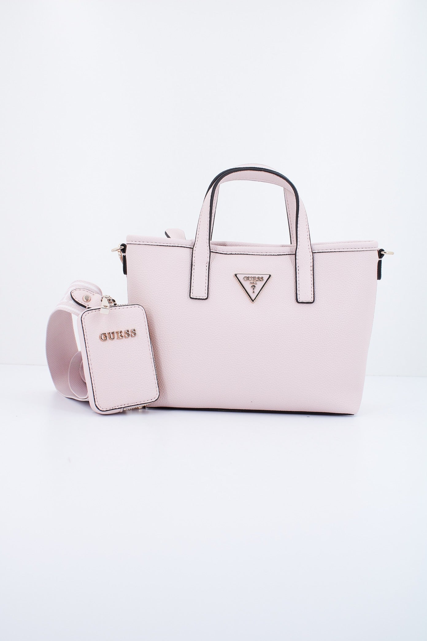 GUESS LATONA MINI TOTE en color ROSA (2)