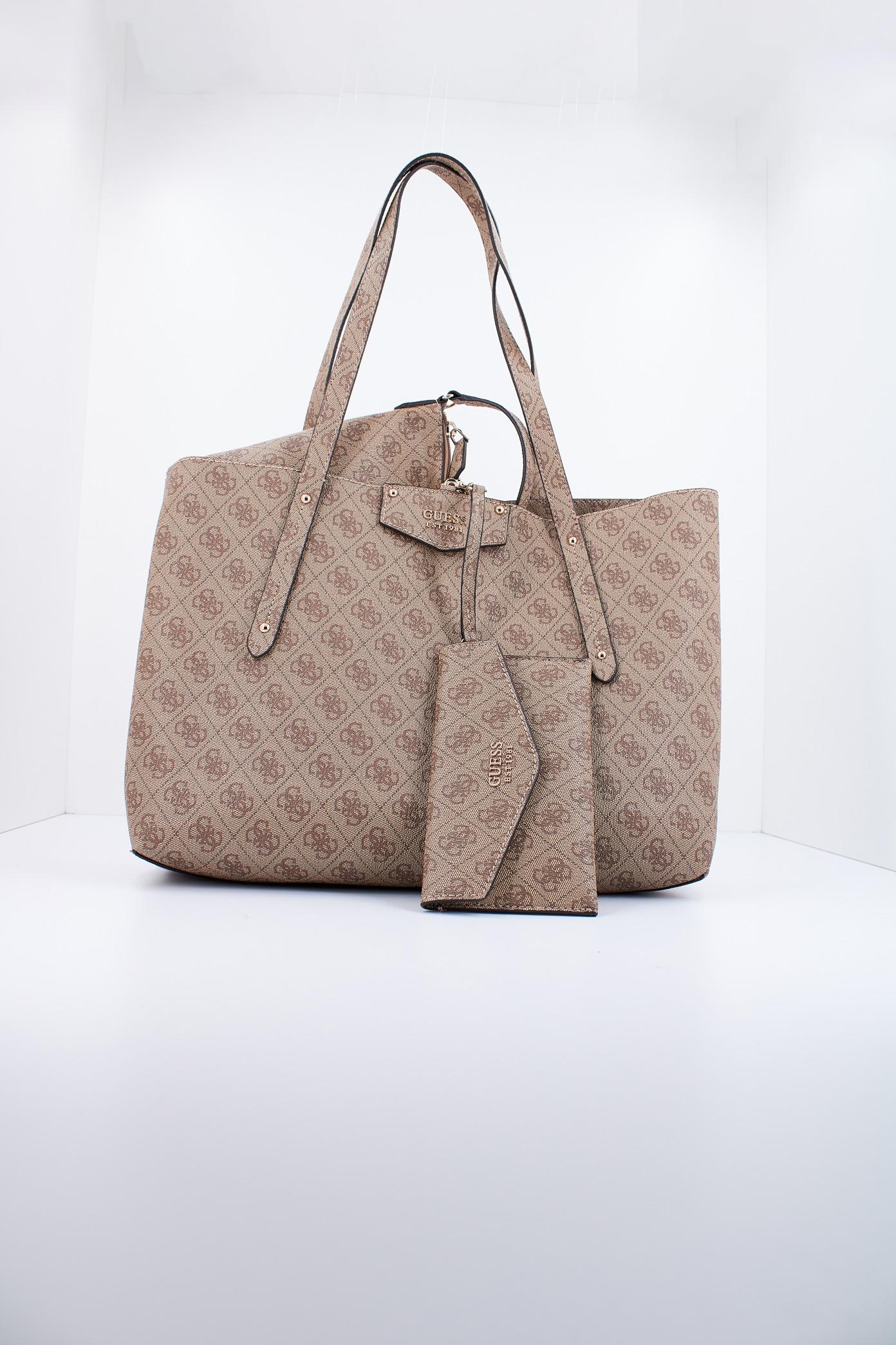 GUESS ECO BRENTON TOTE en color MARRON (1)
