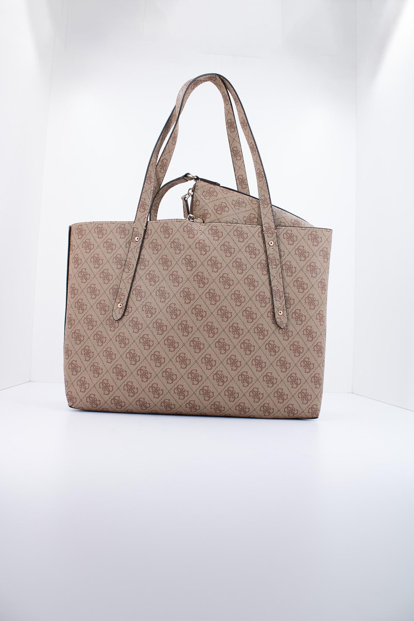 GUESS ECO BRENTON TOTE en color MARRON (3)