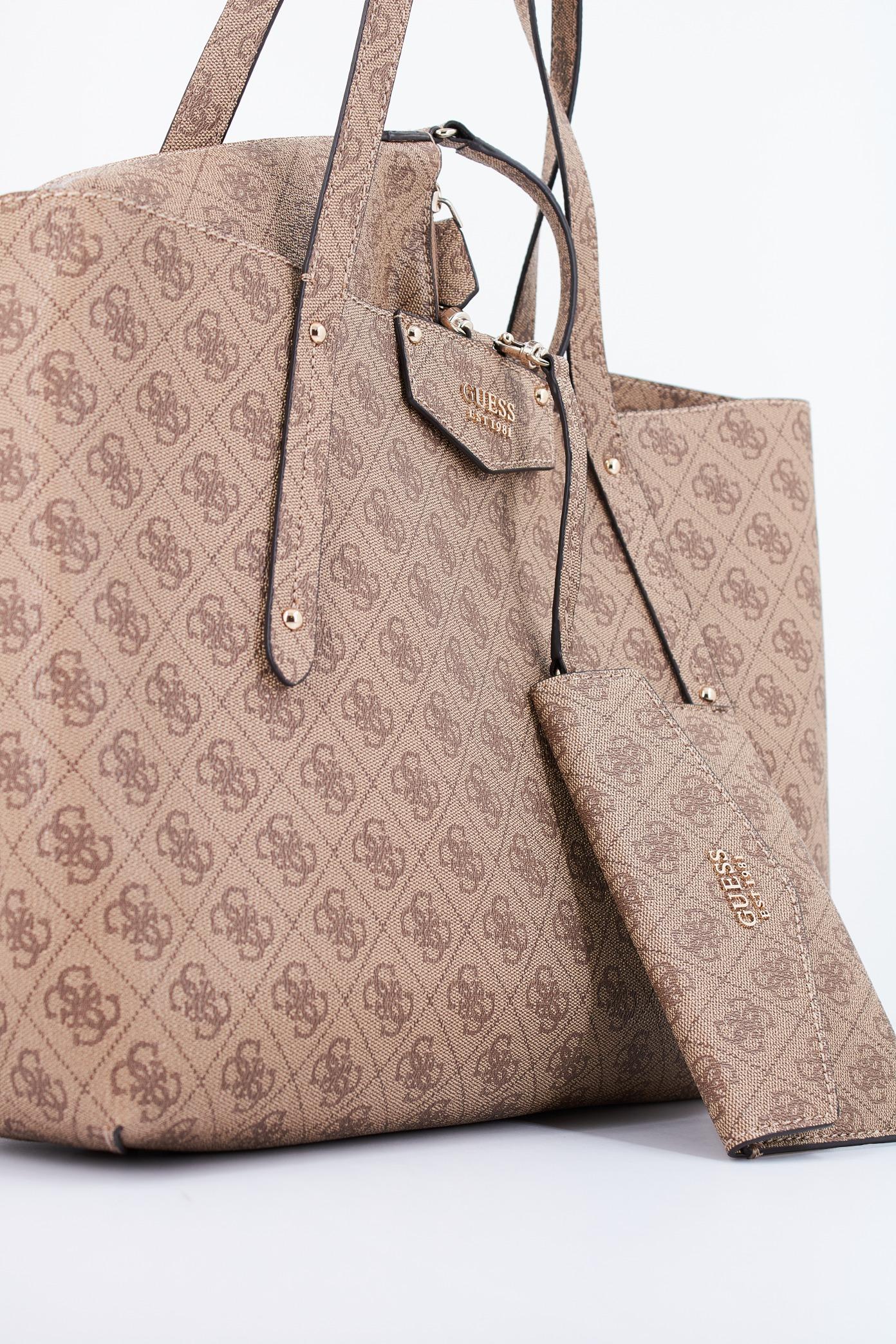 GUESS ECO BRENTON TOTE en color MARRON (4)