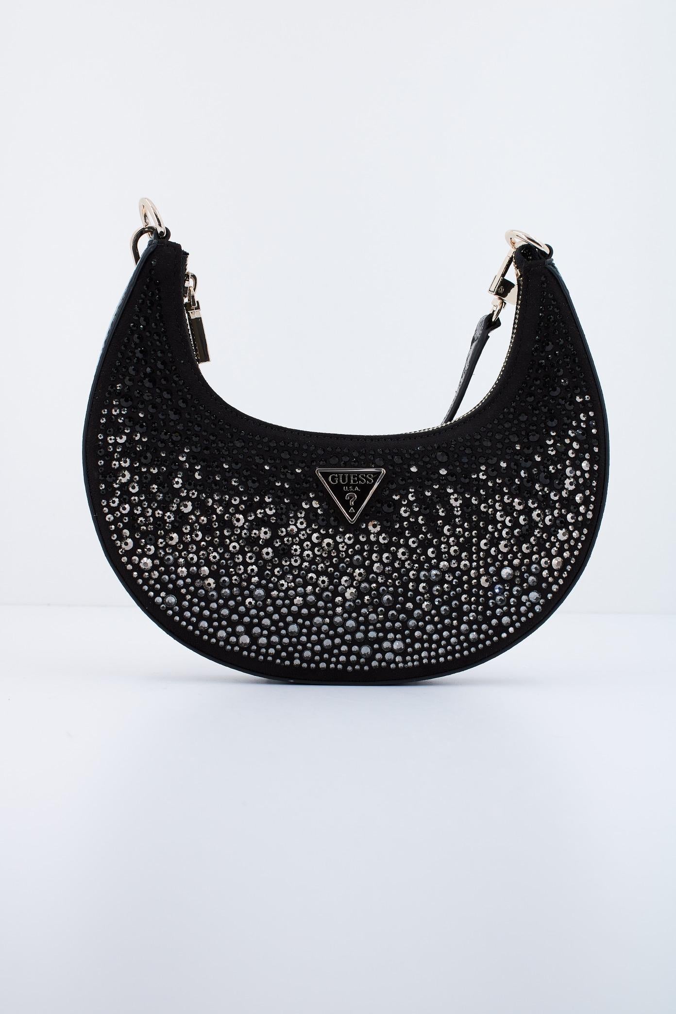 Lua Guess Handtasche Schwarz Silber Guess Tasche Glitzer Guess LUA