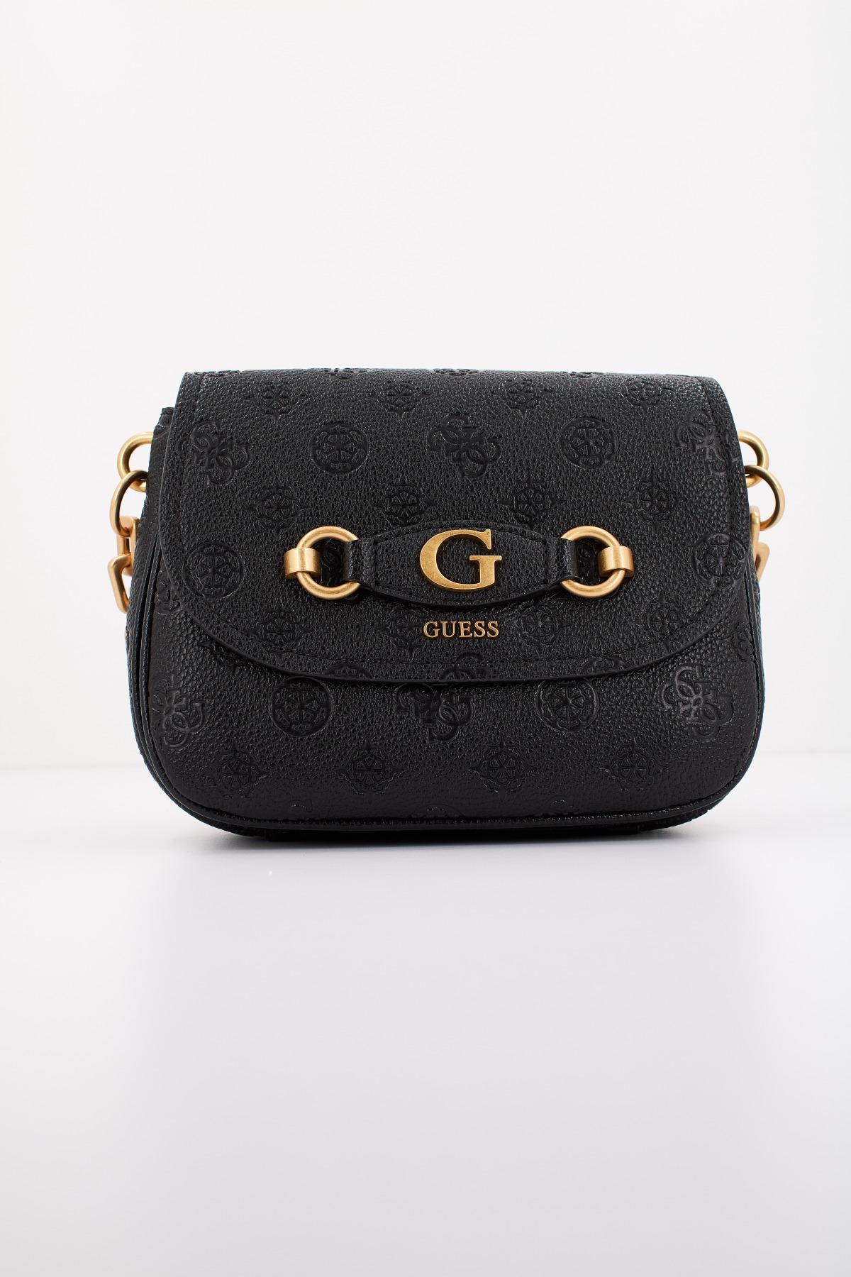 GUESS IZZY PEONY TRI FLAP en color NEGRO (1)