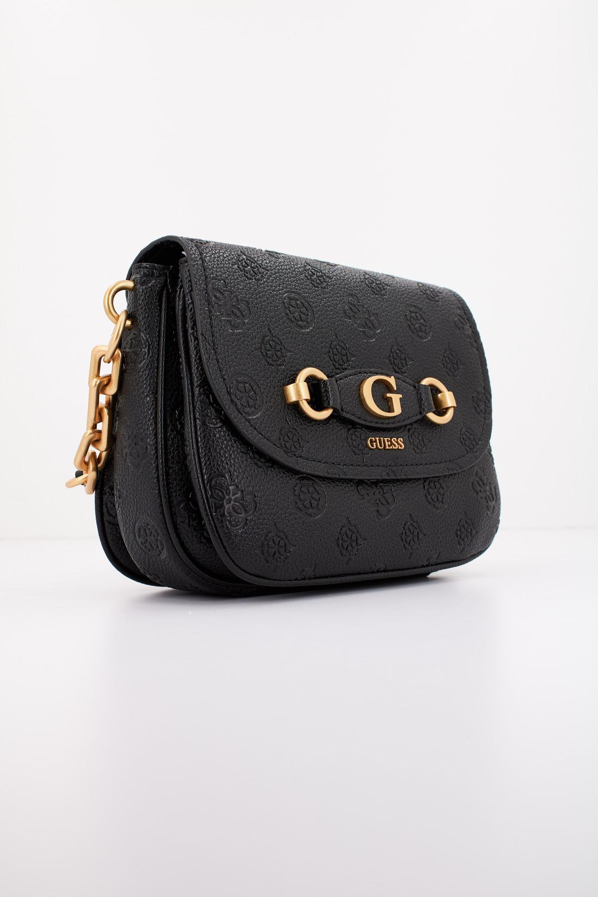 GUESS IZZY PEONY TRI FLAP en color NEGRO (2)