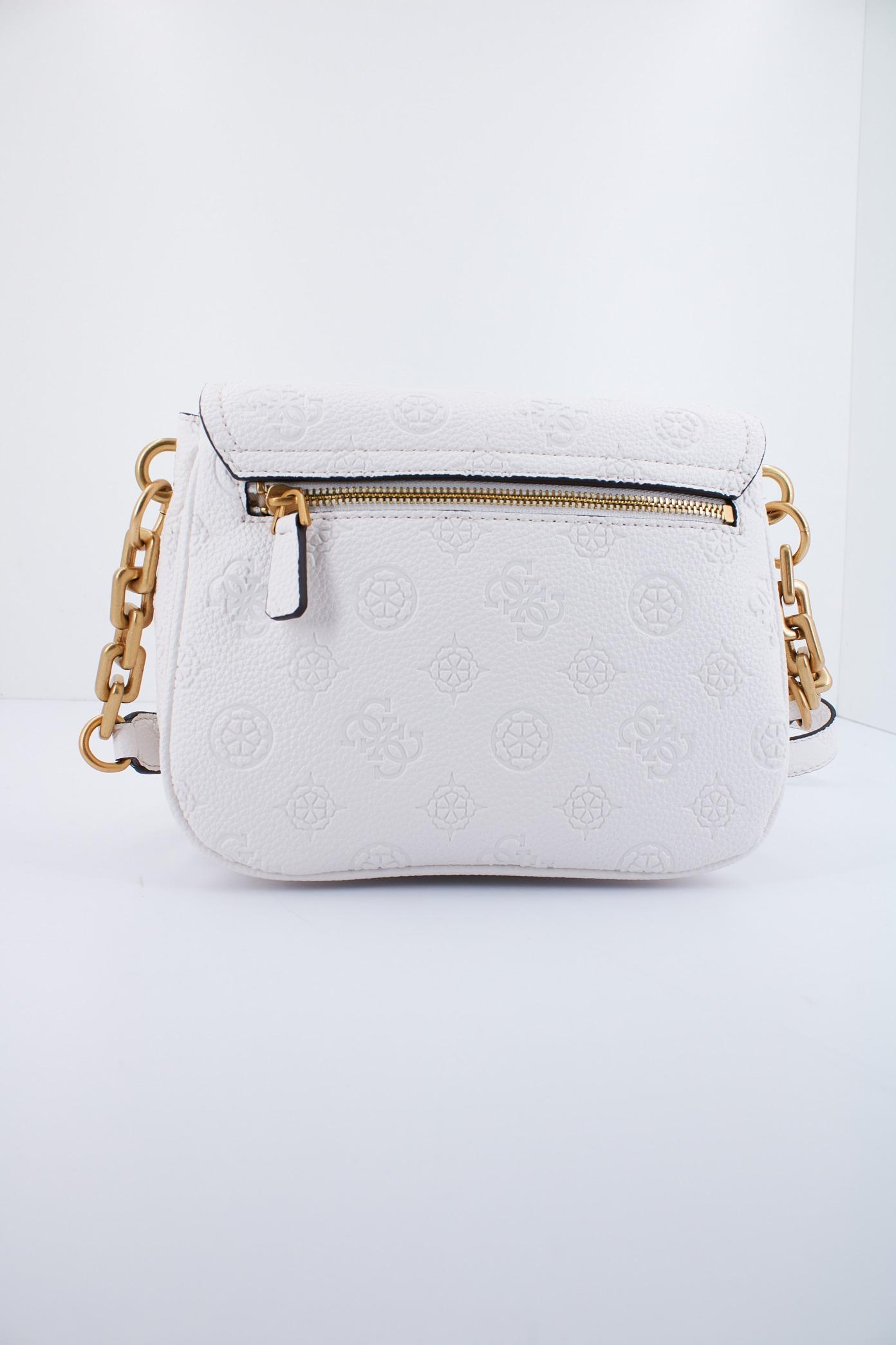 GUESS IZZY PEONY TRI FLAP en color BLANCO (2)