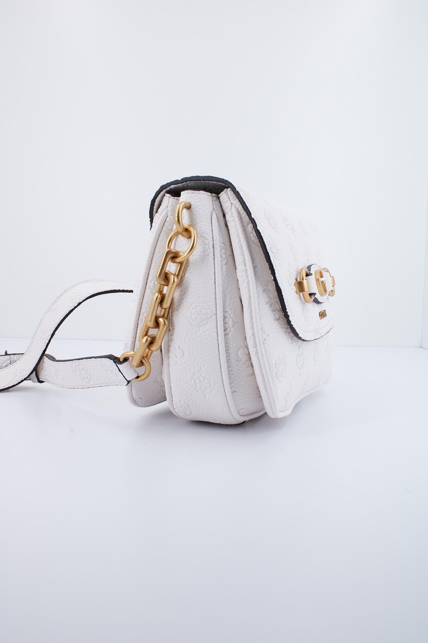 GUESS IZZY PEONY TRI FLAP en color BLANCO (3)