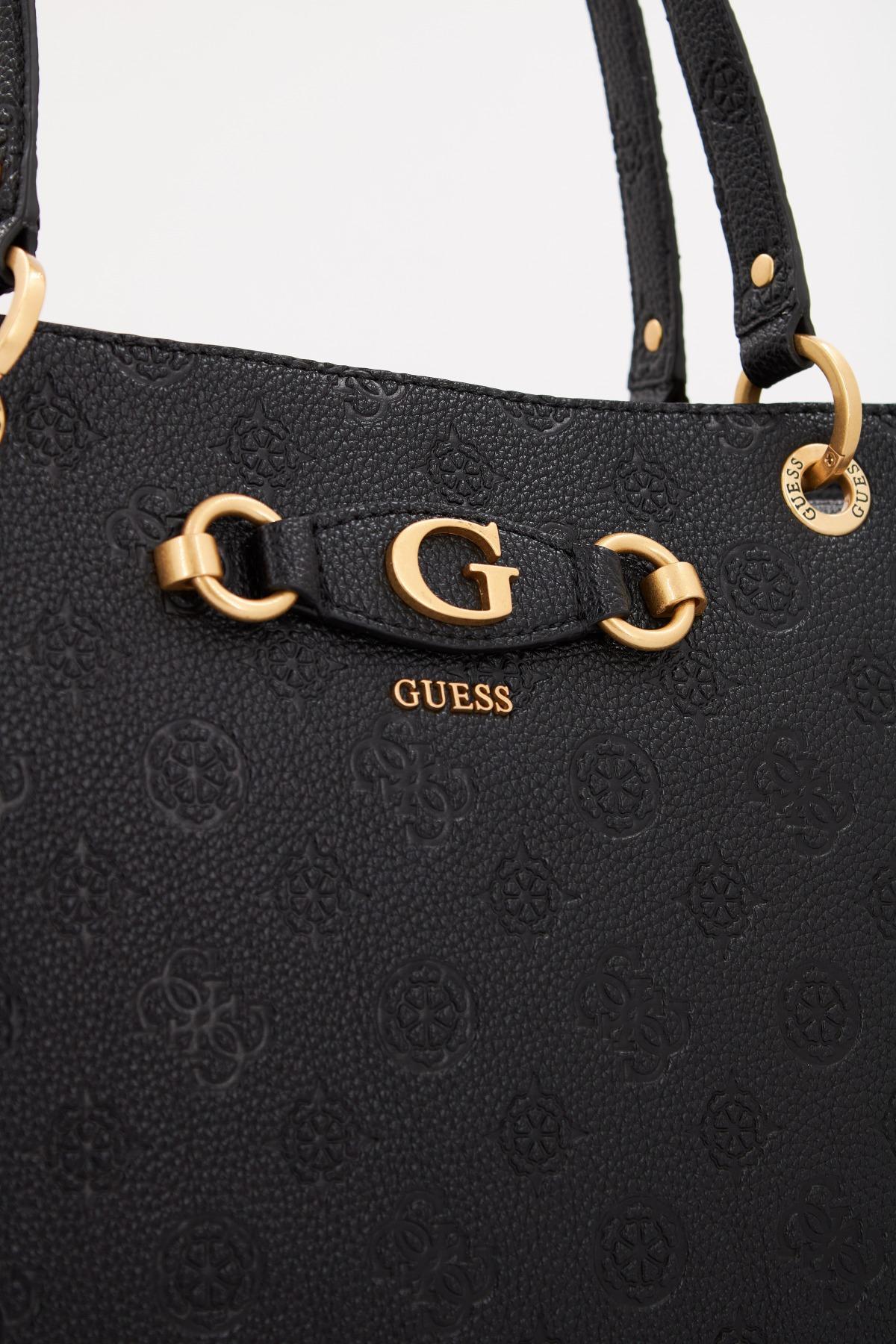 GUESS IZZY PEONY NOEL TOTE en color NEGRO (4)
