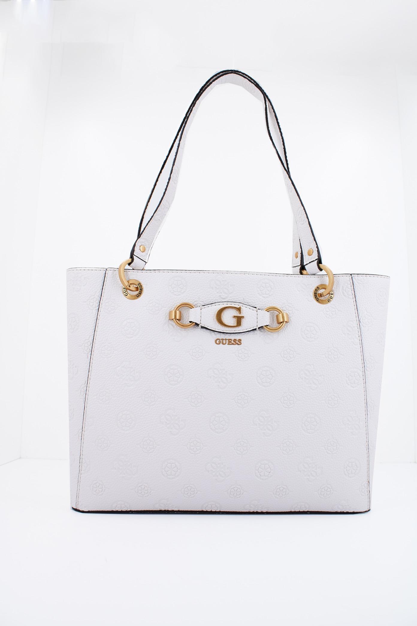 GUESS IZZY PEONY NOEL TOTE en color BLANCO (1)
