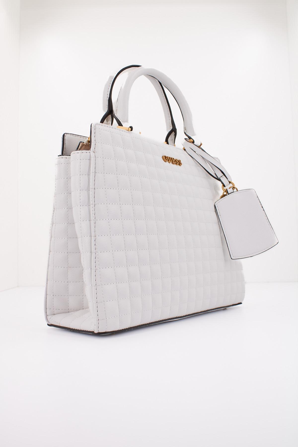 GUESS TIA LUXURY SATCHEL en color BLANCO (2)