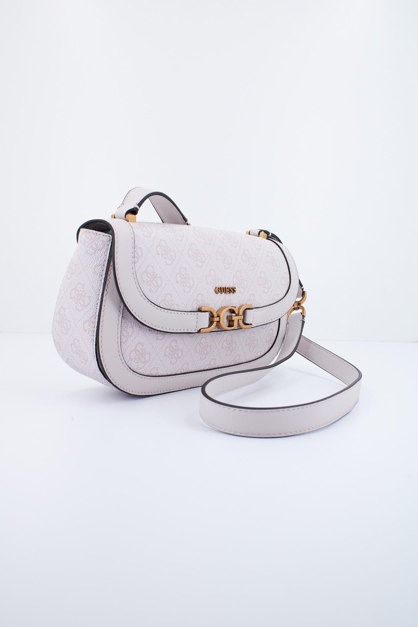 GUESS DAGAN CROSSBODY FLAP en color BEIS (2)