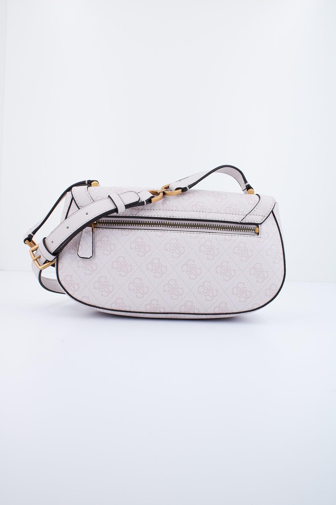 GUESS DAGAN CROSSBODY FLAP en color BEIS (3)