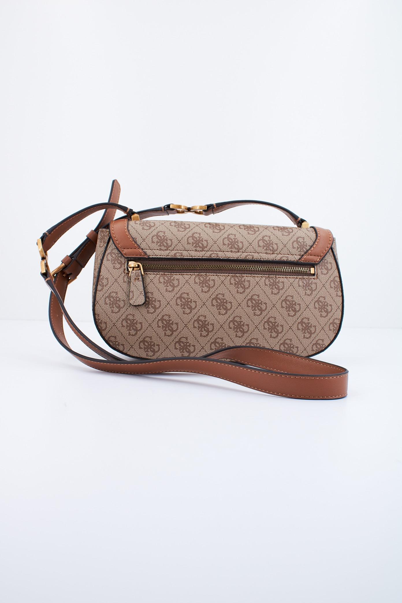 GUESS DAGAN CROSSBODY FLAP en color MARRON (3)