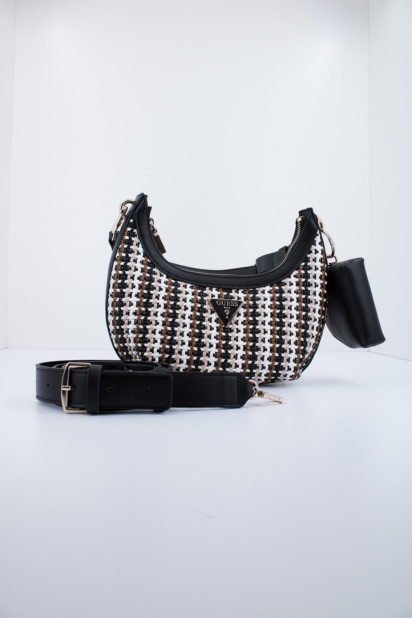 GUESS EMELDA CROSSBODY TOP Z en color NEGRO (1)