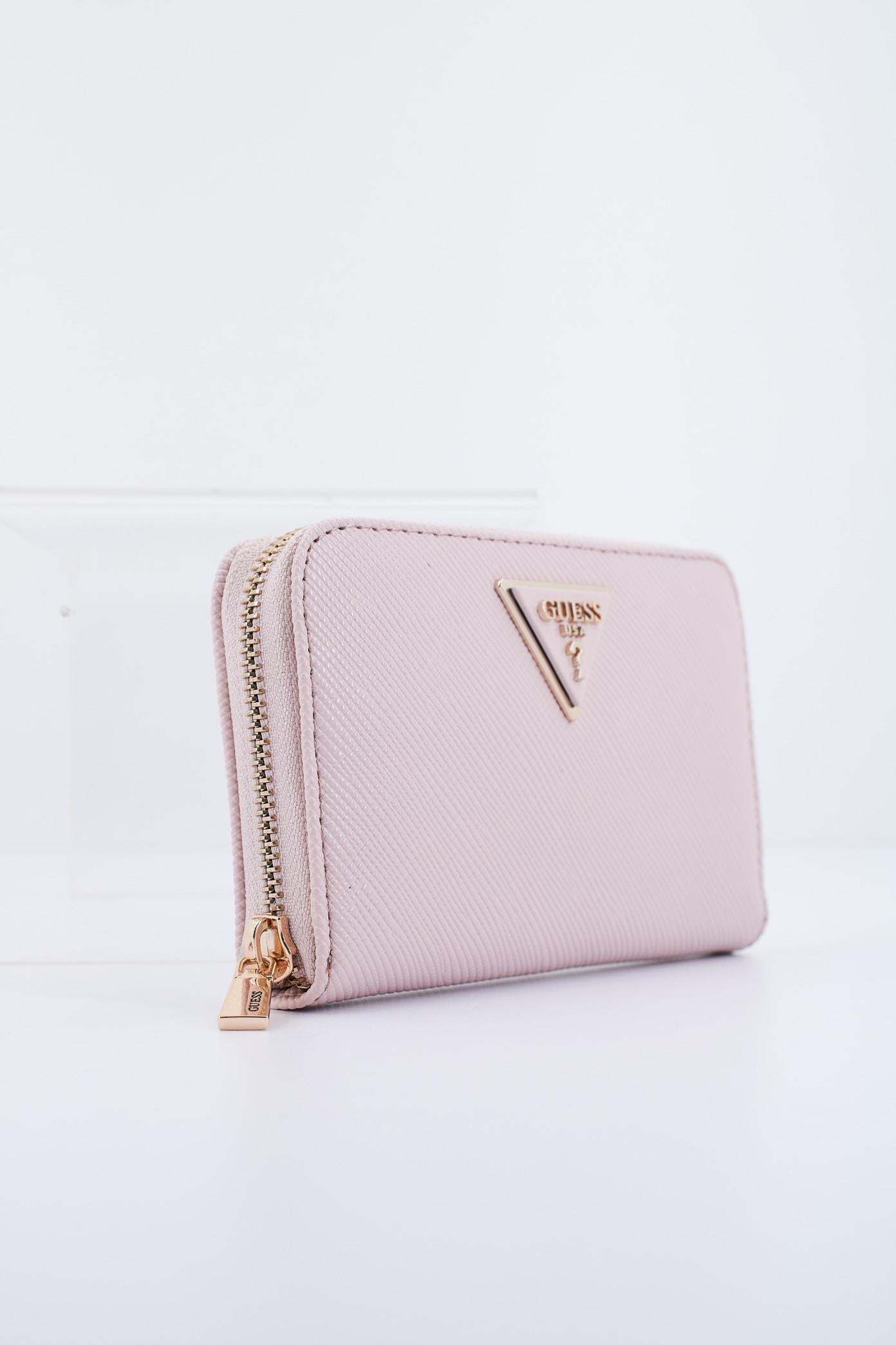 GUESS LAUREL SLG MEDIUM ZIP en color ROSA (3)