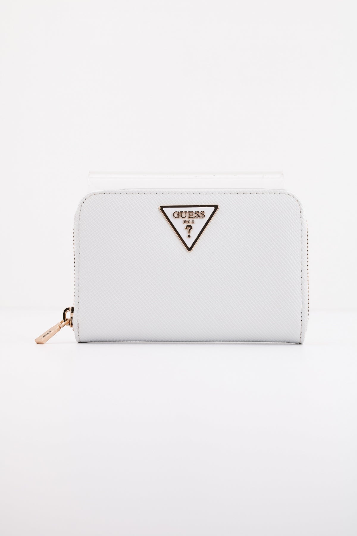 GUESS LAUREL SLG MEDIUM ZIP en color BLANCO (2)