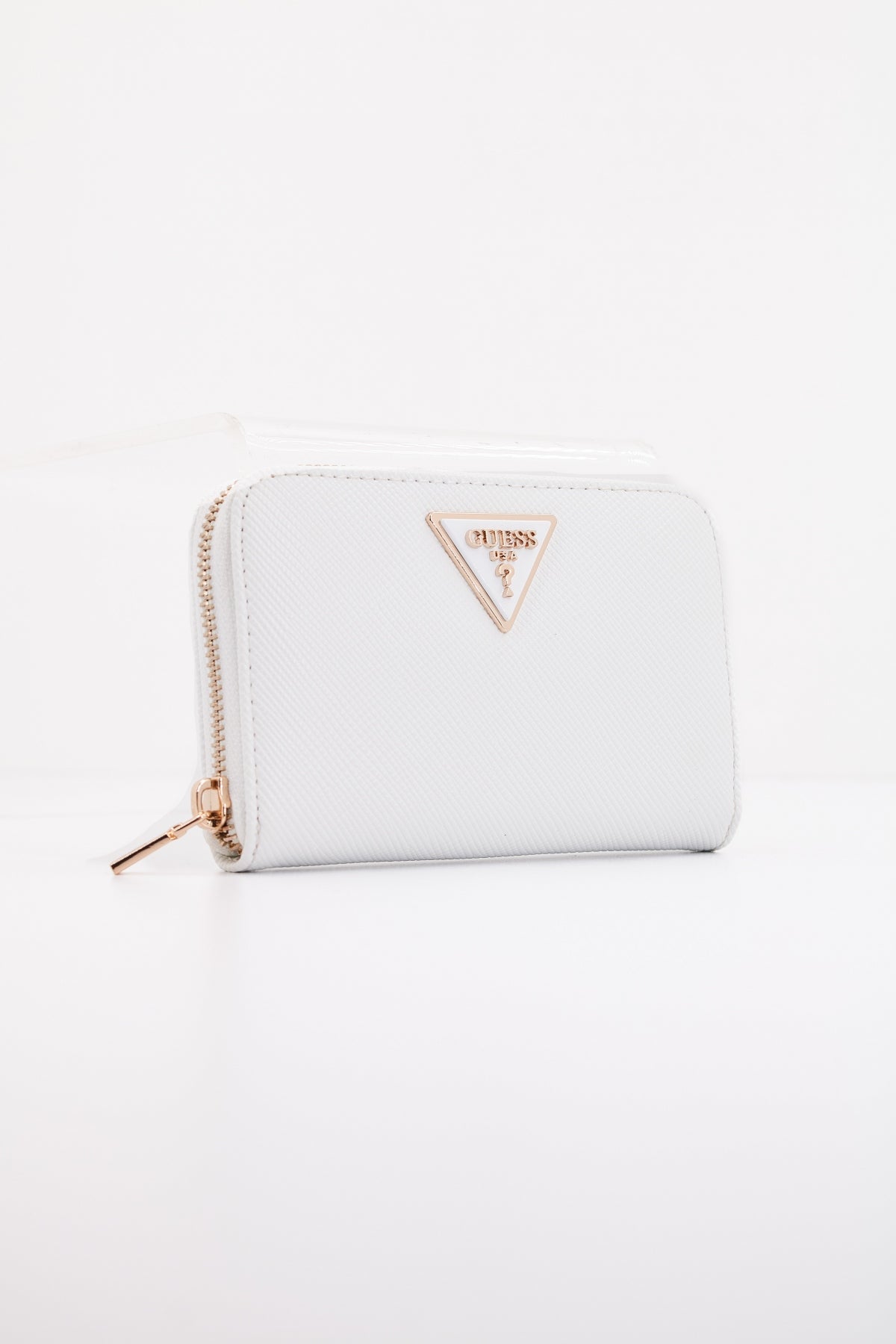 GUESS LAUREL SLG MEDIUM ZIP en color BLANCO (1)