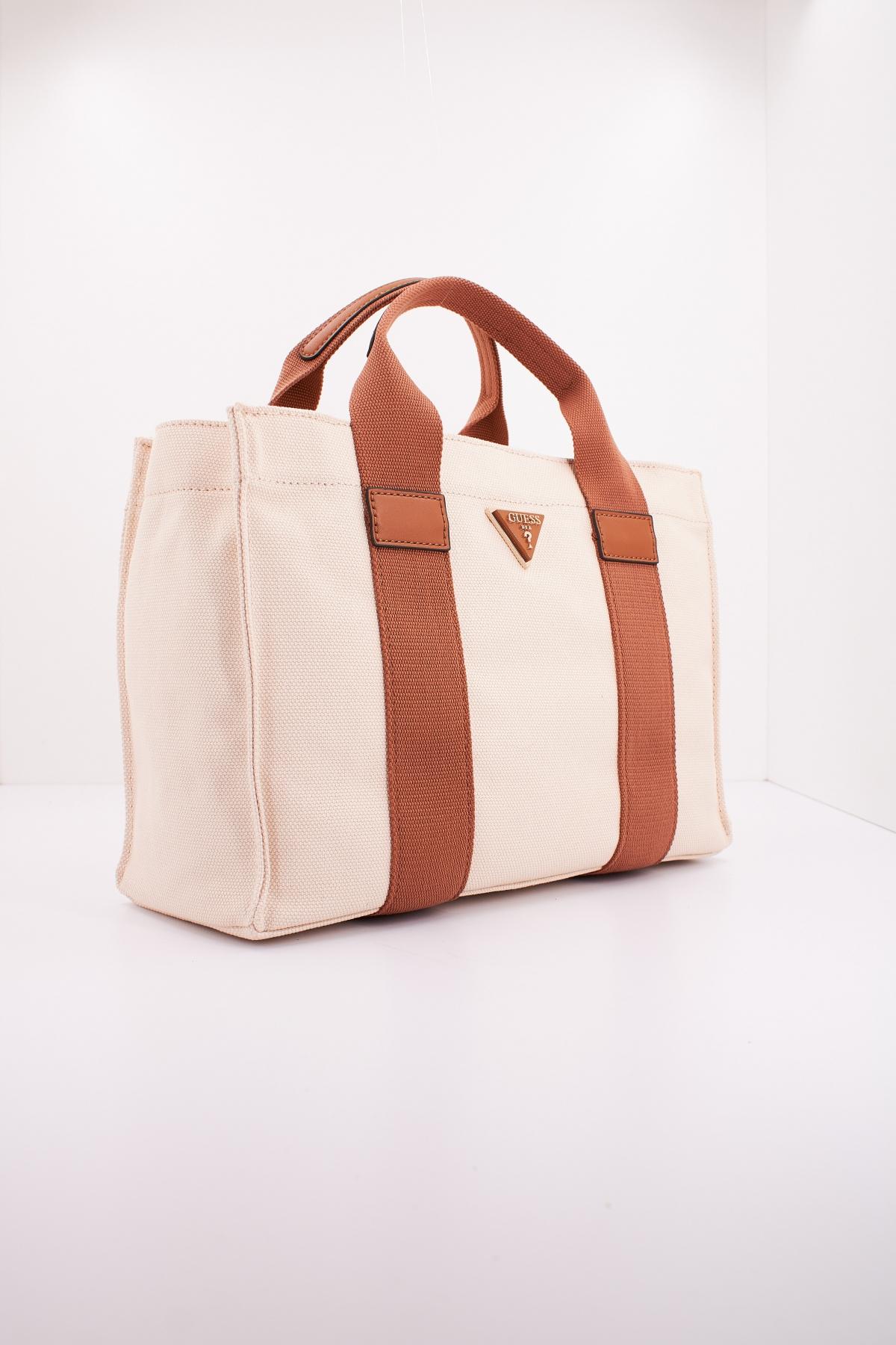 GUESS CANVAS II SMALL TOTE en color BEIS (2)