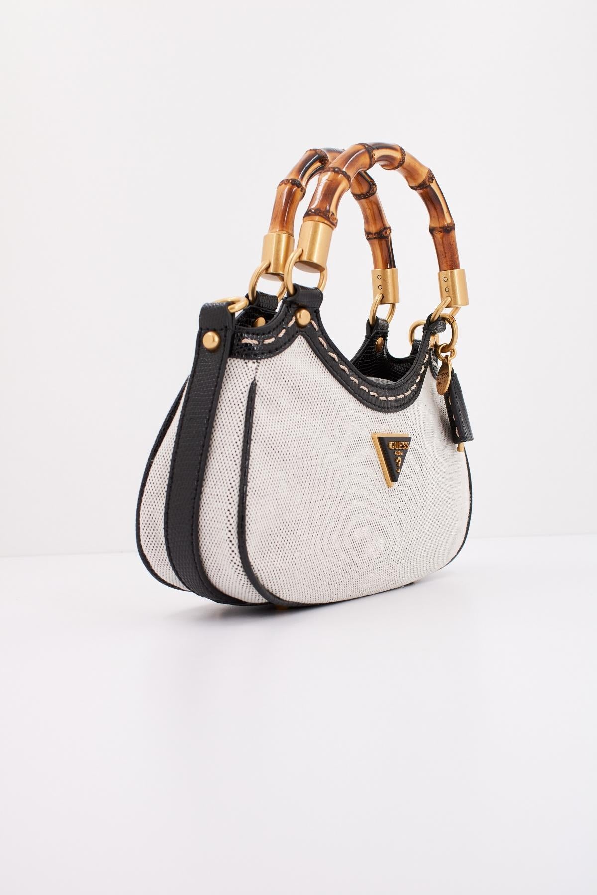 GUESS ZABRY MINI SATCHEL en color BEIS (2)