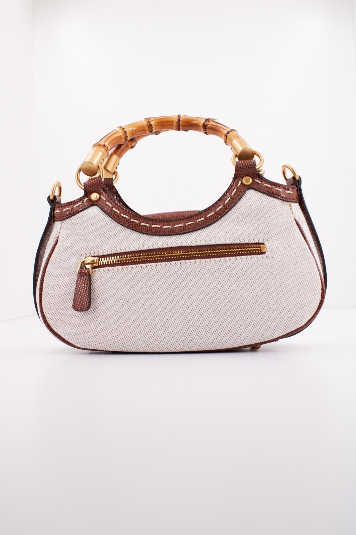 GUESS ZABRY MINI SATCHEL en color BEIS (3)
