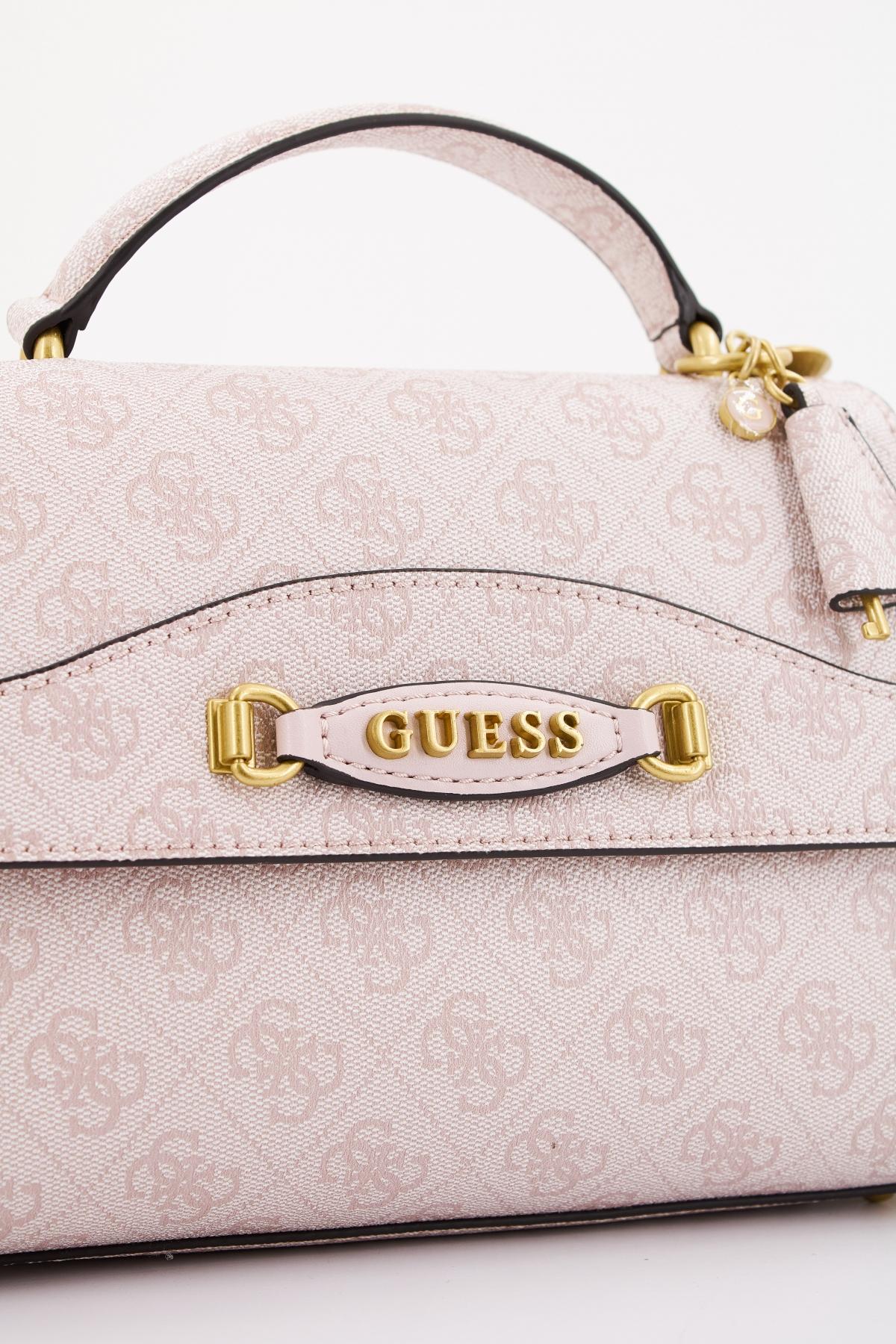 GUESS EMERA LOGO TOP HANDLE en color ROSA (4)