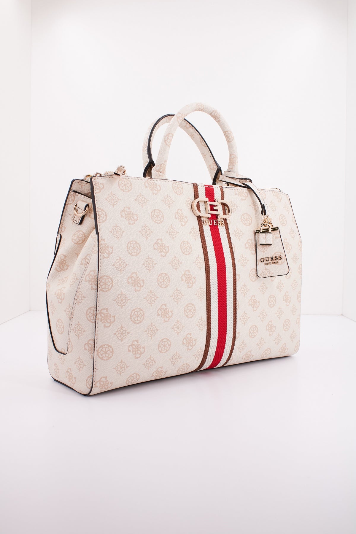 GUESS NELKA STATUS SATCHEL en color BLANCO (2)