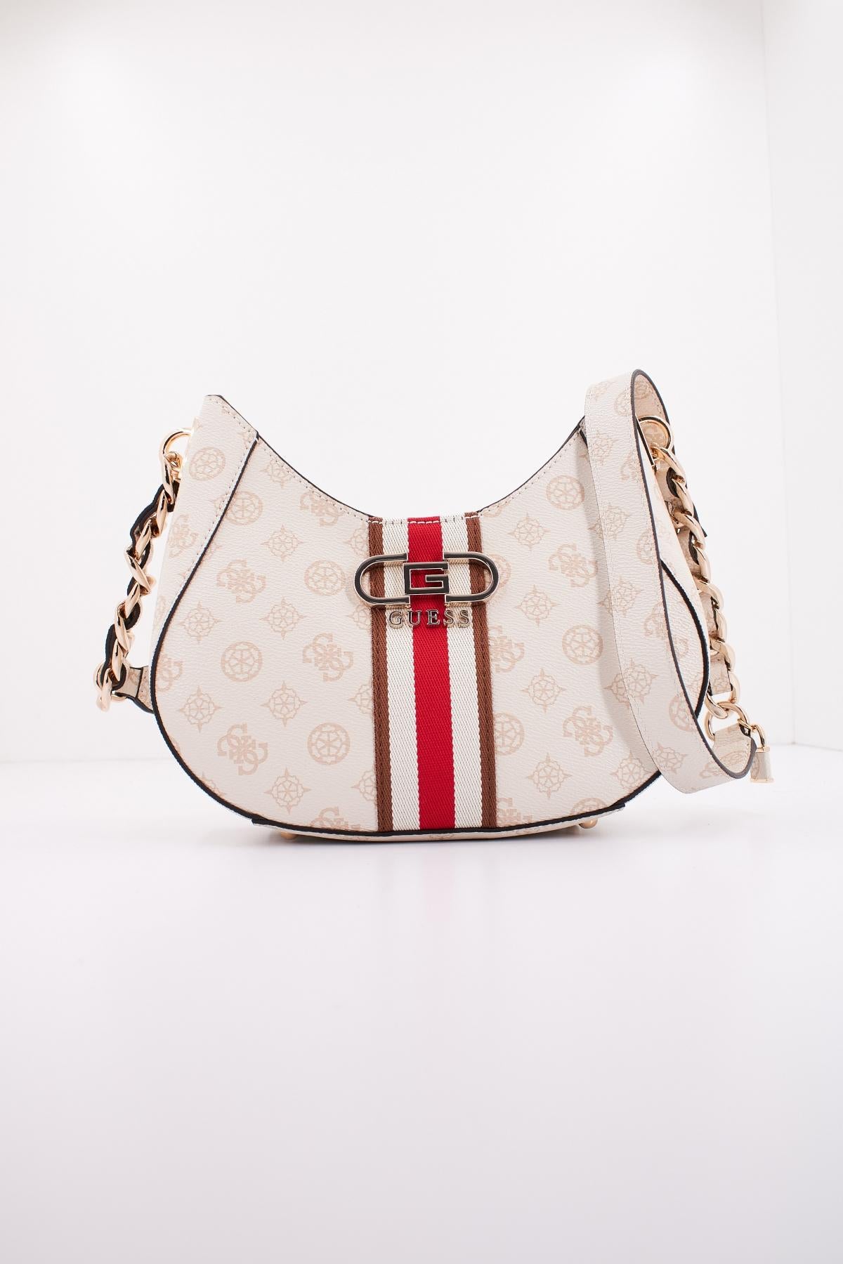 GUESS NELKA STATUS SATCHEL en color BLANCO (1)