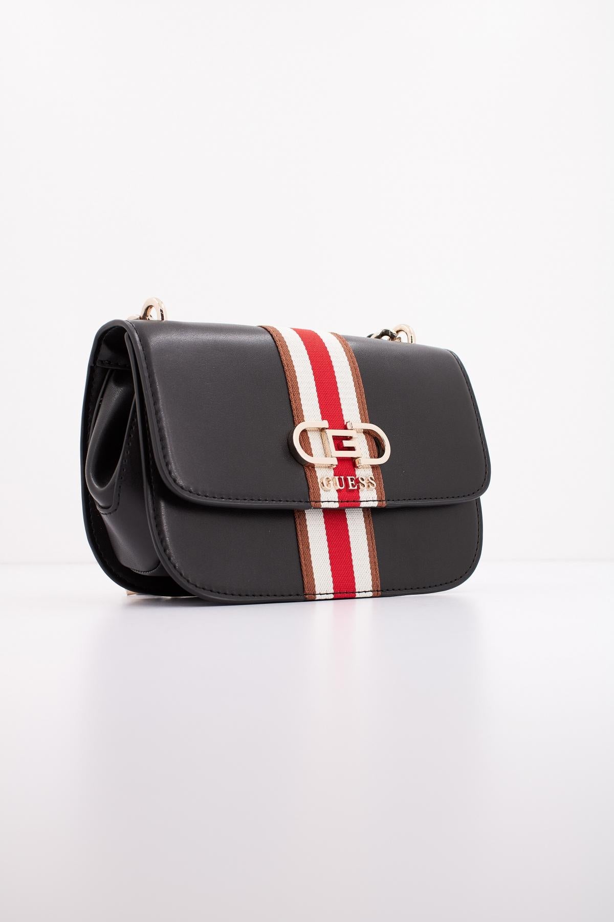 GUESS NELKA CROSSBODY FLAP en color NEGRO (2)