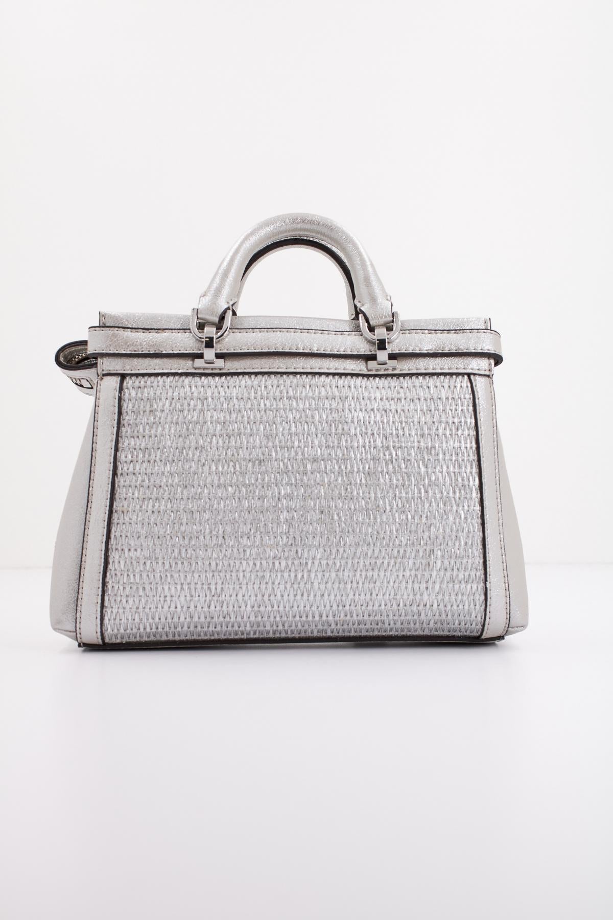 GUESS SESTRI MINI SATCHEL en color PLATA (3)