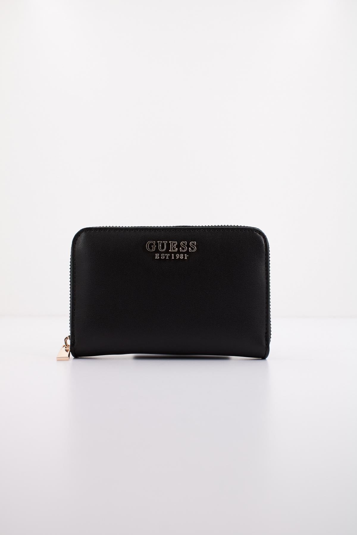 GUESS LAUREL SLG MEDIUM ZIP en color NEGRO (1)