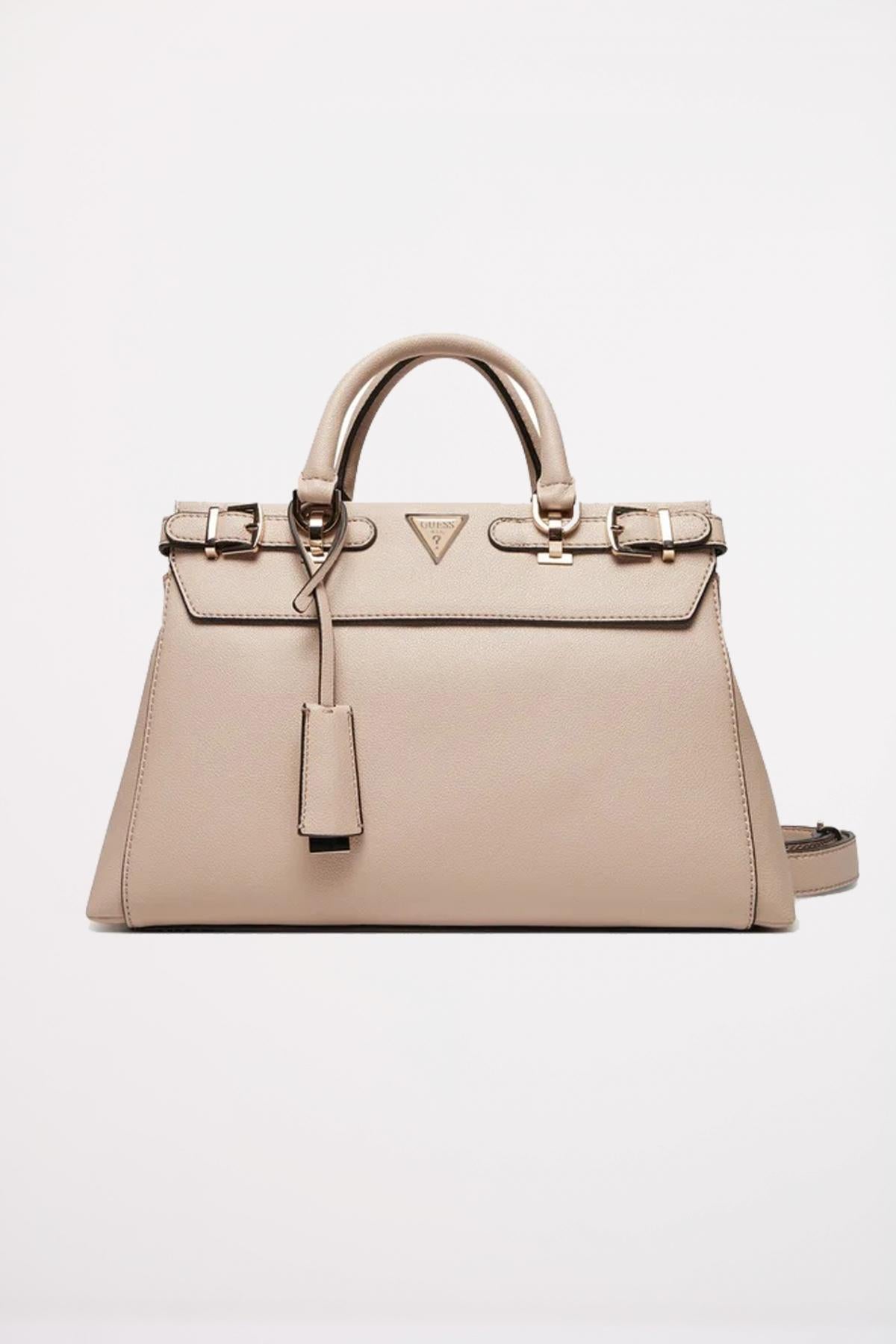 GUESS ECO ALI LUXURYSATCHEL en color NUDE (1)