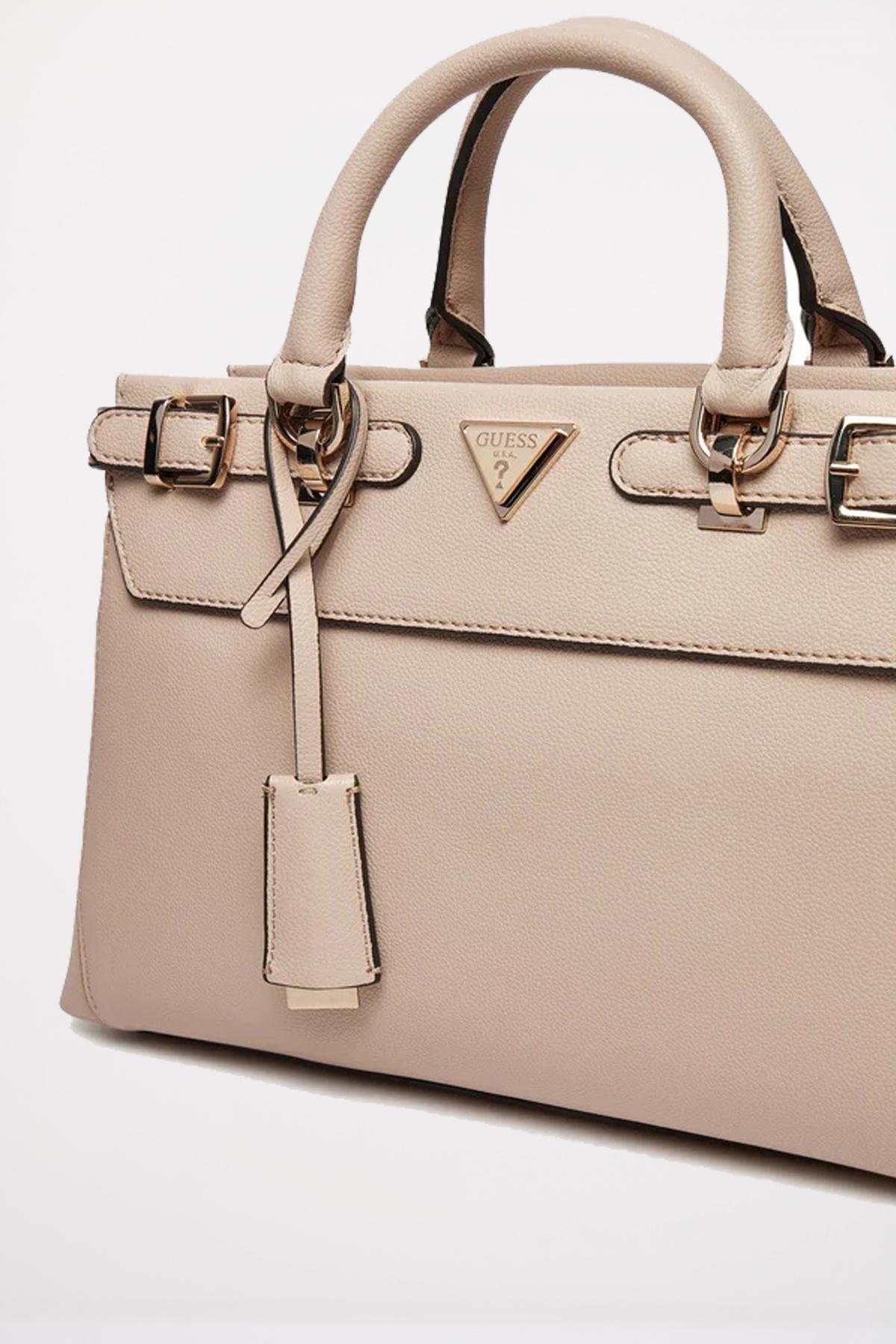 GUESS ECO ALI LUXURYSATCHEL en color NUDE (3)