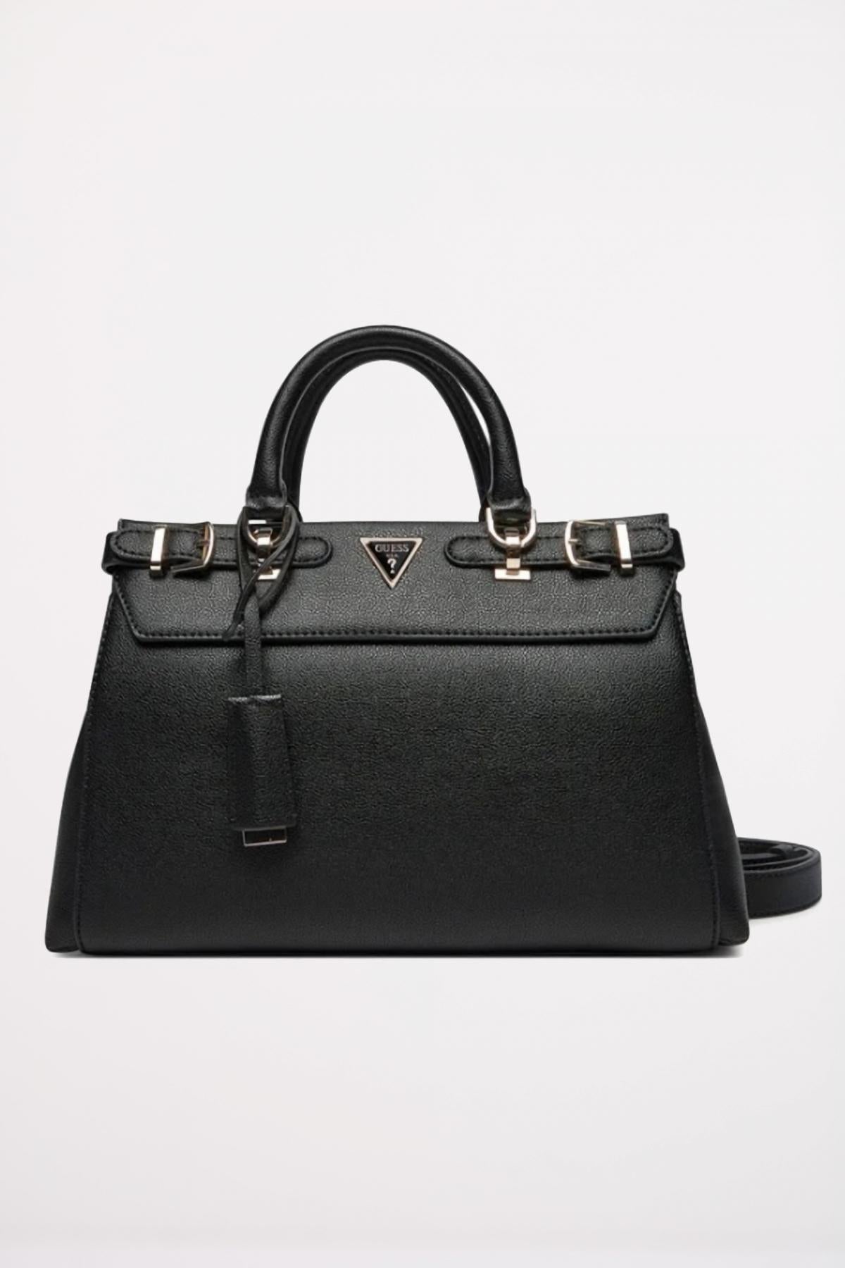 GUESS ECO ALI LUXURYSATCHEL en color NEGRO (1)
