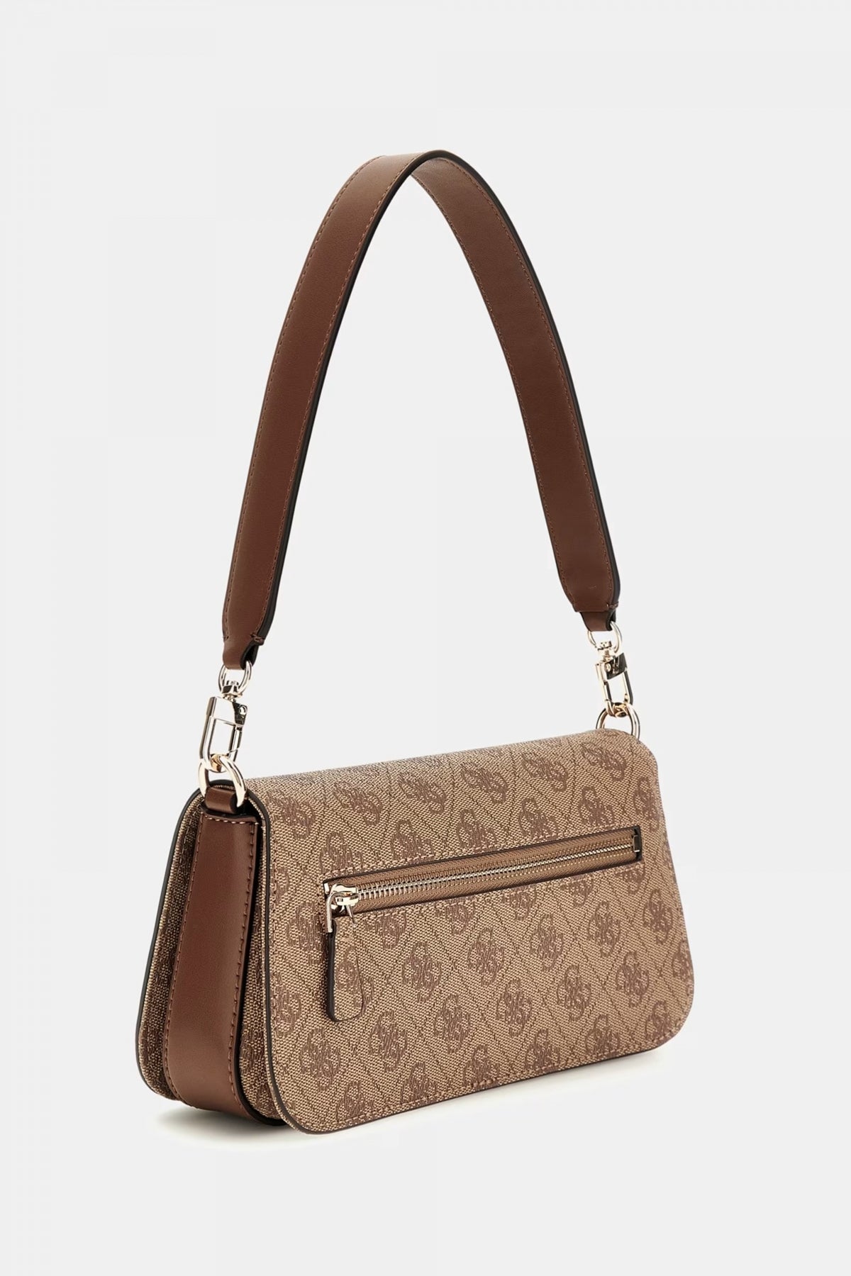 GUESS ECO MIETTA FLAPSHOULD en color MARRON (2)
