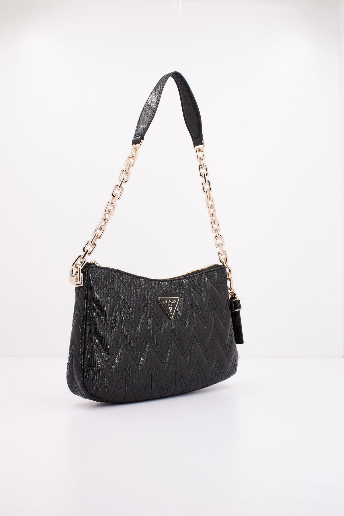 GUESS ADELARD TOP ZIPSHOULD en color NEGRO (2)
